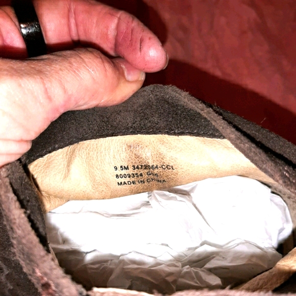 Frye 9.5 Booties Chocolate Suede - Picture 6 of 11